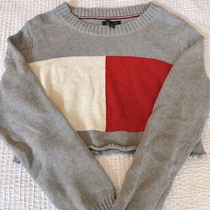 Tommy Vintage Knit Crop Sweater